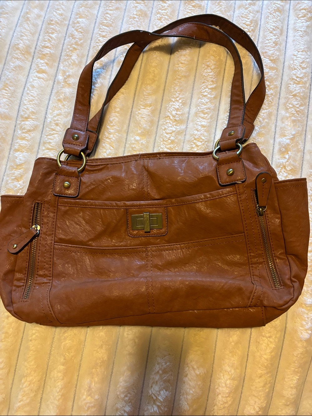 Classic Brown Women's Shoulder Bag